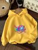 Friendly King Gristle Trolls Zip Up Hoodie Kids Summer Cute Crewneck Casual 3-14 Years