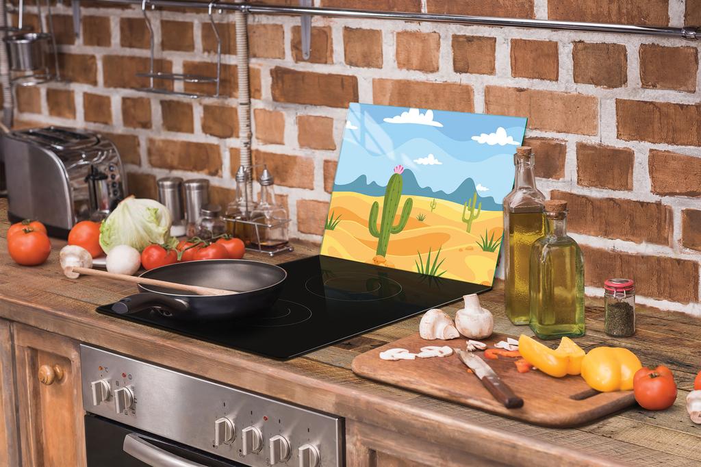 SZKLANA DESKA DO KROJENIA 40x30 KAKTUS