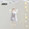 Plush Angel Doll Christmas Tree Ornament, Cute Small Pastel Hanging Decor Pendant for Thanksgiving Day Gifts, Holiday Party Decorative Window