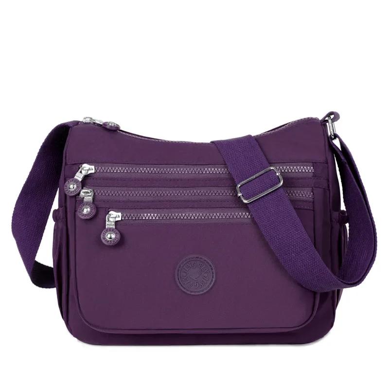 Женская сумка-мессенджер большой емкости через плечо, модная косметичка из полиэстера, простая и универсальная сумка, сумка через плечо, кошельки