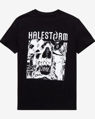 НОВАЯ черная футболка рок-группы Halestorm Унисекс Все размеры 2F120