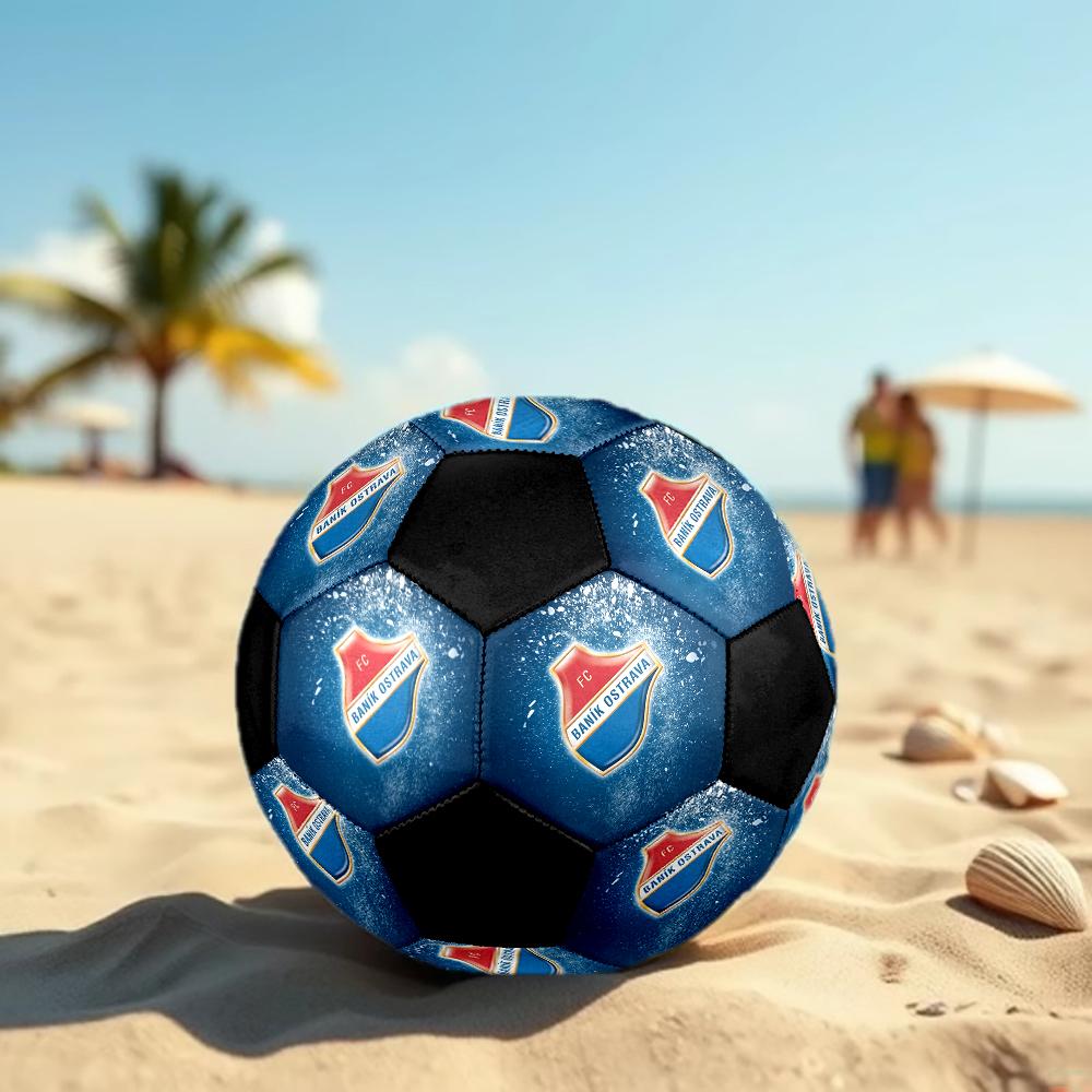 SIZE 5 FC Baník Ostrava Soccer Ball Colorful All Ages Machine Stitched PVC Competition Ready Durable High-Bounce