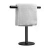 Hand Towel Holder Stand for Bathroom Vanity Countertop Matte Black T Shape Towel Bar Rack Stand Towel Bar for Bathroom Kitchen