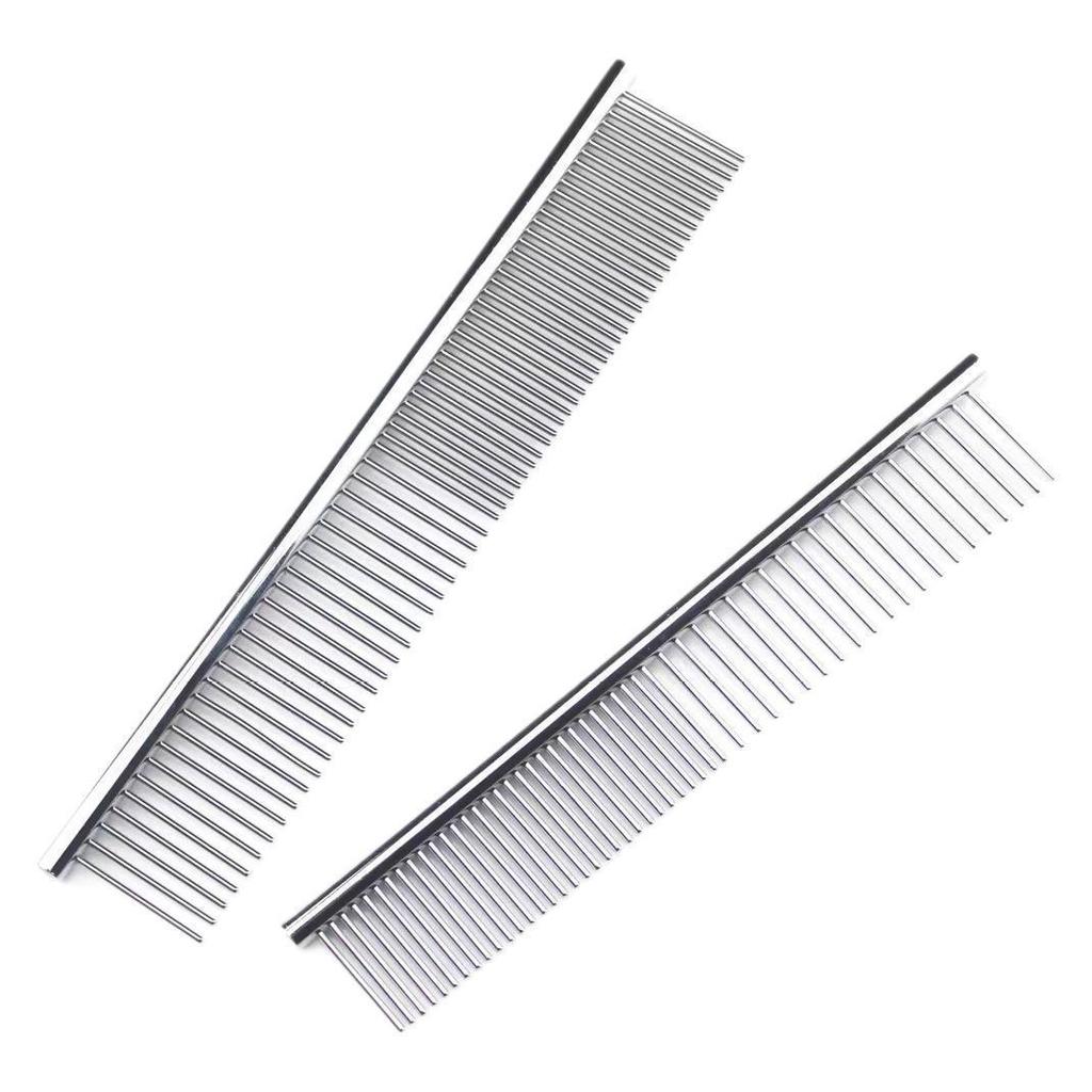 Стальная расческа для длинношерстных кошек: Плотный дизайн зубцов для кукол и собак, открывающий узел