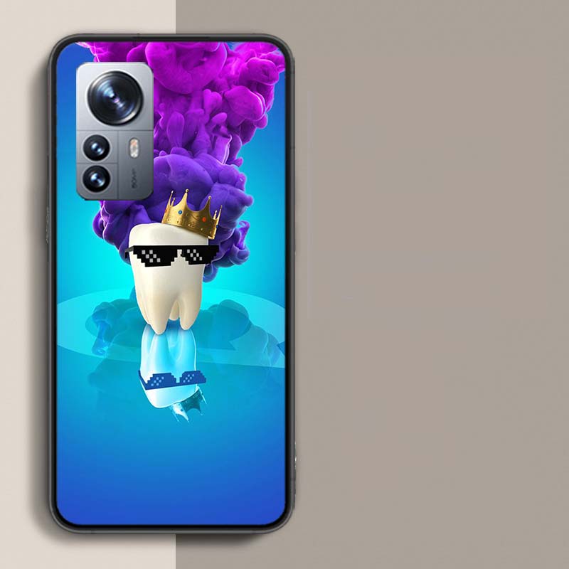 Чехол для телефона с рисунком зубов для Xiaomi Poco X3 NFC X4 GT M3 M4 M5 M5S X7 X6 X5 F6 Pro F5 F4 Mi F3 F2 Чехол TPU Capa Coque C
