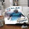 Haaland Customize Your Name Blanket Throw Personalized Blanket Comfortable Versatile for Sofa Seaside Couch Bedding for All Occasions