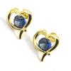 [M6458] - Golden Blue 'Love' Designer Earrings