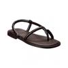 Ferragamo Filone Leather Sandal Brown