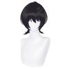 Cosplay Wig with Net, Sakuma Rintsuki, Heat-Resistant, Black