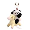 Panda Plush Keychain With Anti Fake Laser Mark For Graduation Gifts