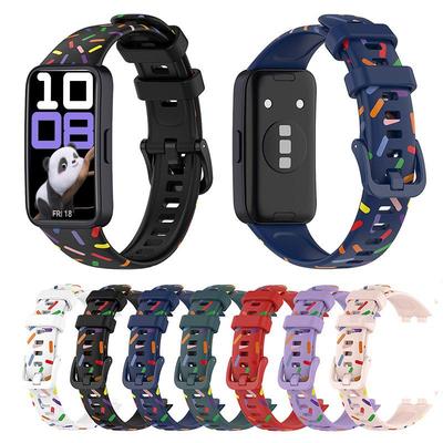 Силиконовый ремешок для часов Huawei Band 10 9 8 Браслет Ремешок на запястье Спортивный ремешок для часов Huawei SmartBand 8 9 10 Браслет на запястье