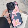 INS Чехол для телефона с цветочным принтом лилии и гибискуса Для IPhone 16 17 15 14 13 12 11 Pro Max 17 Air 16 15 Plus Прозрачный чехол с цветочным узором