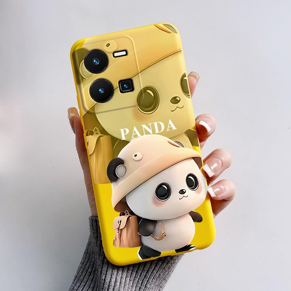 Для vivo Y35 4G Защитный чехол Для vivo Y35 4G Модные мультяшные чехлы для телефона Для vivo Y35 4G Красивая задняя крышка с рисунком Coque