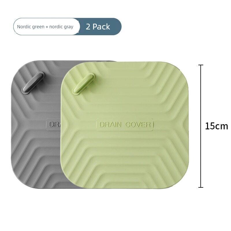Floor Drain Deodorizer Silicone Mat Sewer Anti-Odor Device Sealing Cover Bathroom Toilet Floor Drain Sticker Sealing Cover