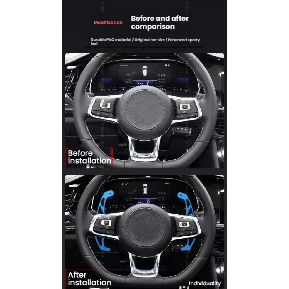 Car Steering Wheel Shift Paddle Accessories For Volkswagen GOLF GTI R GTD GTE MK7 7 POLO GTI Scirocco Tiguan Rline PASSAT T-ROC