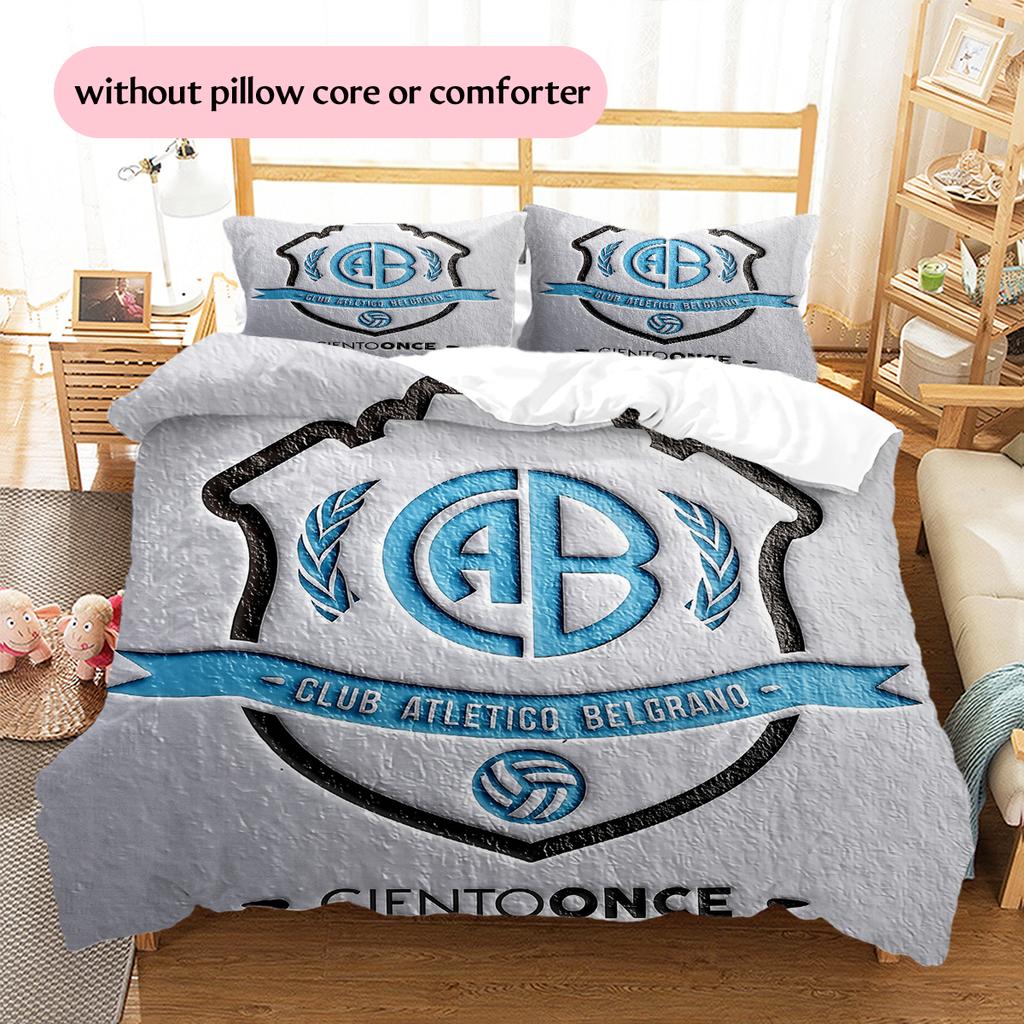 Belgrano Athletic Club Pattern Bedding Home Decoration Birthday Gift (1 * duvet cover + 2 * pillowcase, without core)