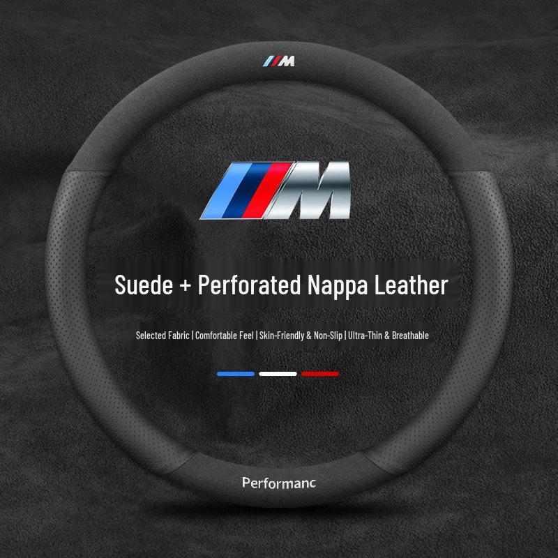 Ultra-Thin Suede Steering Wheel Cover for BMW 3, 5 Series & X Models