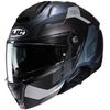 HJC HELMETS Motorcycle Helmet System Full Face Open Face Sun Visor Ventilation Internal Removable Intercom Compatible SMART HJC I91 Caste HJH272 BLACK