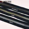 Meetee 1-5 метров 3# 5# 8# 10# 15# Пластиковая молния Черная непрерывная молния на метр Застежка-молния для пуховика Ремонтный швейный материал