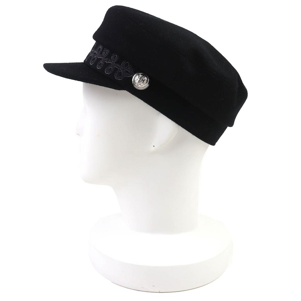 Excellent HERMES Casquette Kabul and Finesse H logo button logo embroidery 57 Used