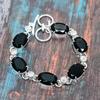 Black Spinel Gemstone Handmade Jewelry Gemstone 925 Sterling Silver Handmade Wedding Bracelet