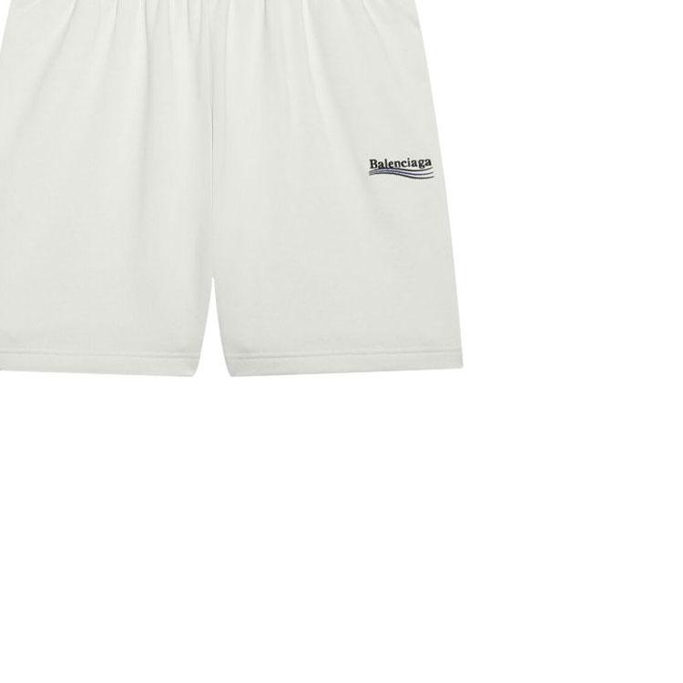 Balenciaga Political Campaign Short 'White' Men's 641608TKVI99084