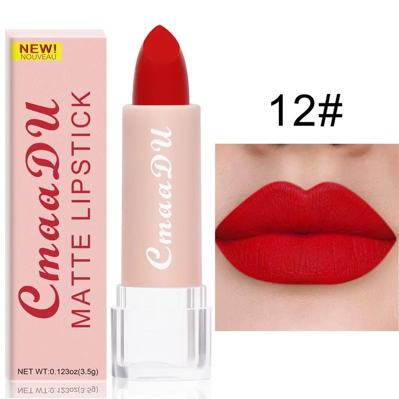 15 цветов матовая нюдовая коричневая губная помада водостойкая розовая помада с антипригарным покрытием сексуальная красная розовая бархатная помада женская косметика