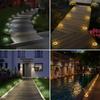 Solar LED garden lamps, steel, driven in, 11.5 cm, 12 pcs.