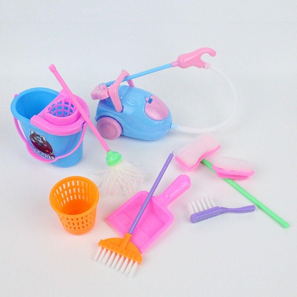 9шт/комплект Швабра 1:6/1:12 кукольных домиков, мебель для ролевых игр, миниатюрные игрушки для кухни