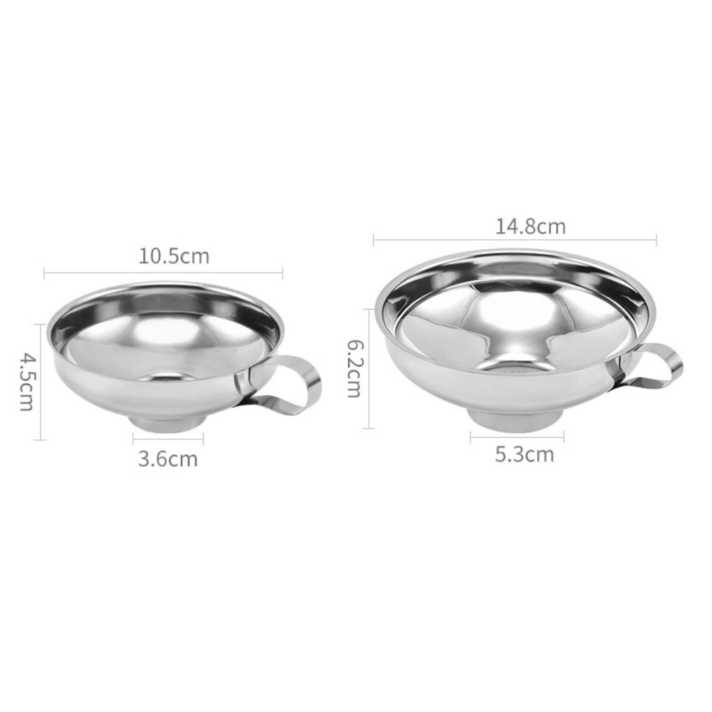 Tool Beans Pickles Kitchen Canning Funnel Wide Mouth Stainless Steel Hopper Filter