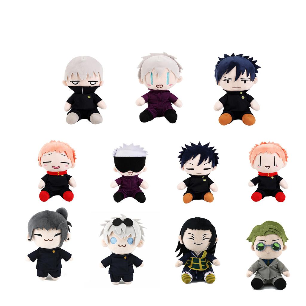 Jujutsu Kaisen Plush Dolls Gojo Yuji Itadori Megumi Fushiguro Anime Stuffed Toy Soft Cute Collectible Gift