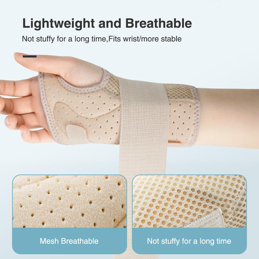 Wrist Support Breathable Absorb Sweat Carpal Tunnel Arthritis Protector Glove Relieve