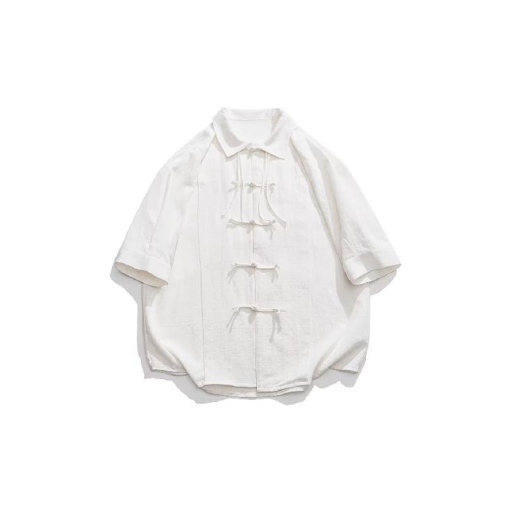 Новая рубашка с длинными рукавами в китайском стиле с застежкой на пуговицы для мужчин, весенние и осенние модели, свободная рубашка в стиле Тан, высококачественный даосский халат ханьфу