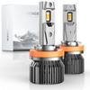 WAIXINGREN H11 Светодиодные фары для H8 Техосмотр автомобиля Супер 10x DC9V Четырехкратный отвод тепла Тихий шум Комплект из 2 светодиодов Гарантия Автомобили, Светодиод, Соответствует, Яркий,
