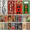 Retro Brand Metal Sign Welcome Coffee Cold Beer Bar Pub Cafe Home Wall Decor Tin Sign Crafts Plate Plaques Poster Art Decoration