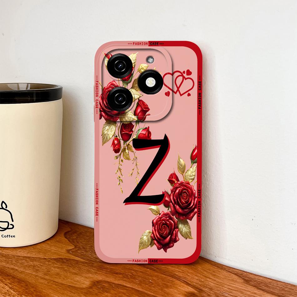 For Infinix Hot 40 Pro 40i Phone Case Couple Letters Upgrade Full Coverage Cover For Infinix Hot40 Soft Liquid Silicone Bumper