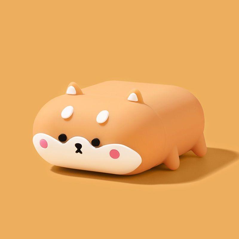 Мультяшный чехол с собакой корги для Airpods 1 2 3, силиконовый чехол для наушников Bluetooth, беспроводной защитный чехол для AirPods Pro, комфортный корпус