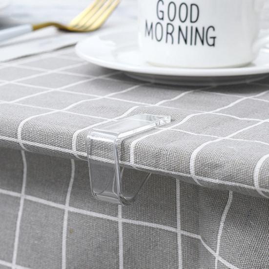 24 шт. Прозрачные зажимы для скатерти, многоразовые, простая установка, ветрозащитные прозрачные зажимы, держатели для скатерти