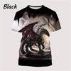Dragon 3d Printing Men's T-shirts Street Hip-hop Funny Fashion Cool Top Casual Fashion Trend Personality Trendy Unisex Tees Tops