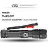 XHP50 Super Bright LED Flashlight Rechargeable USB With Charging Display