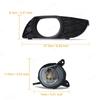 Светодиодная противотуманная фара для Toyota Yaris Vitz 2003 2004 2005 2006 Противотуманные фары Автомобильный передний бампер Противотуманные фары с рамками Провода Реле 12В