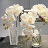 Artificial Orchid Flowers Long Stemmed Realistic Phalaenopsis Orchids No Maintenance Velvet Petals Fake Flower Home Decor