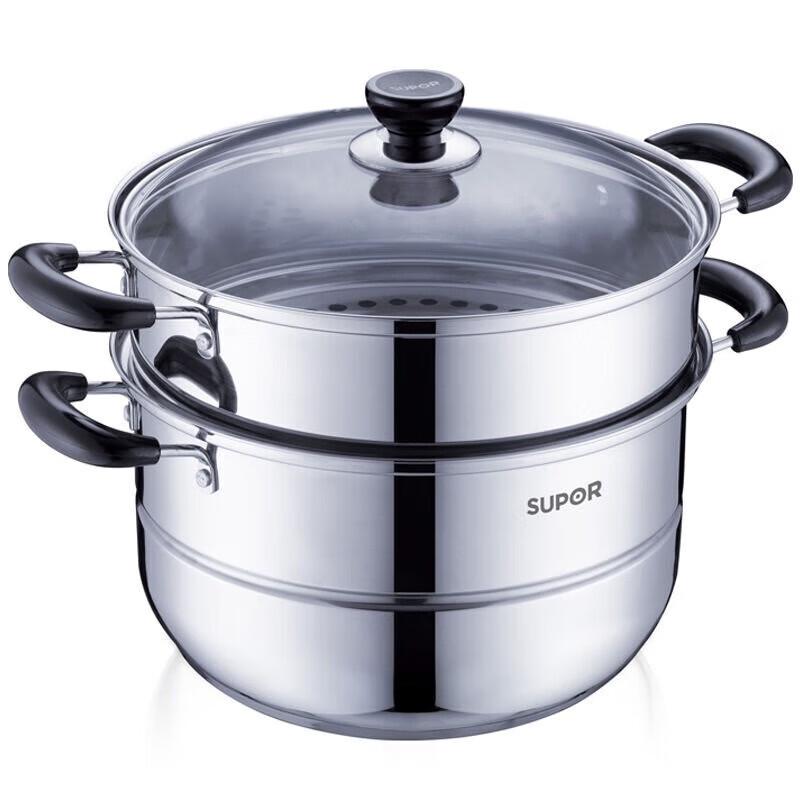 SUPOR Good Helper Stainless Steel Double-Layer Steamer