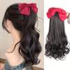 Synthetic Retro Ponytail with Comb Europen Princess Curly Puff Ponytail Clip In Hair Tail Natural False Hair Extension