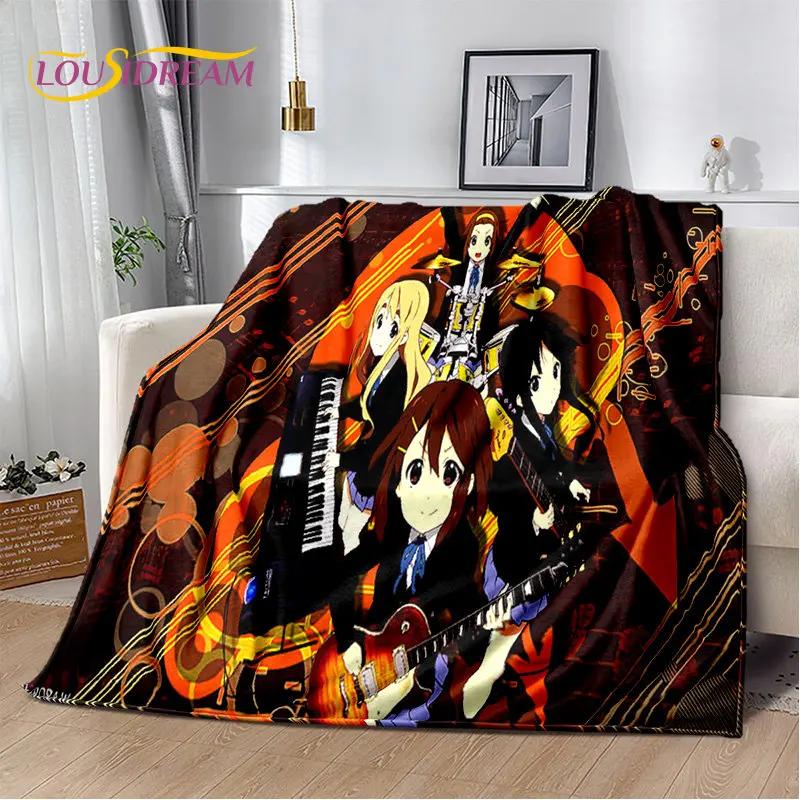 K-ON Cartoon Cute Lolita Kawaii Girls Мягкое плюшевое одеяло, фланелевое одеяло, плед для гостиной, спальни, кровати, дивана, пикника