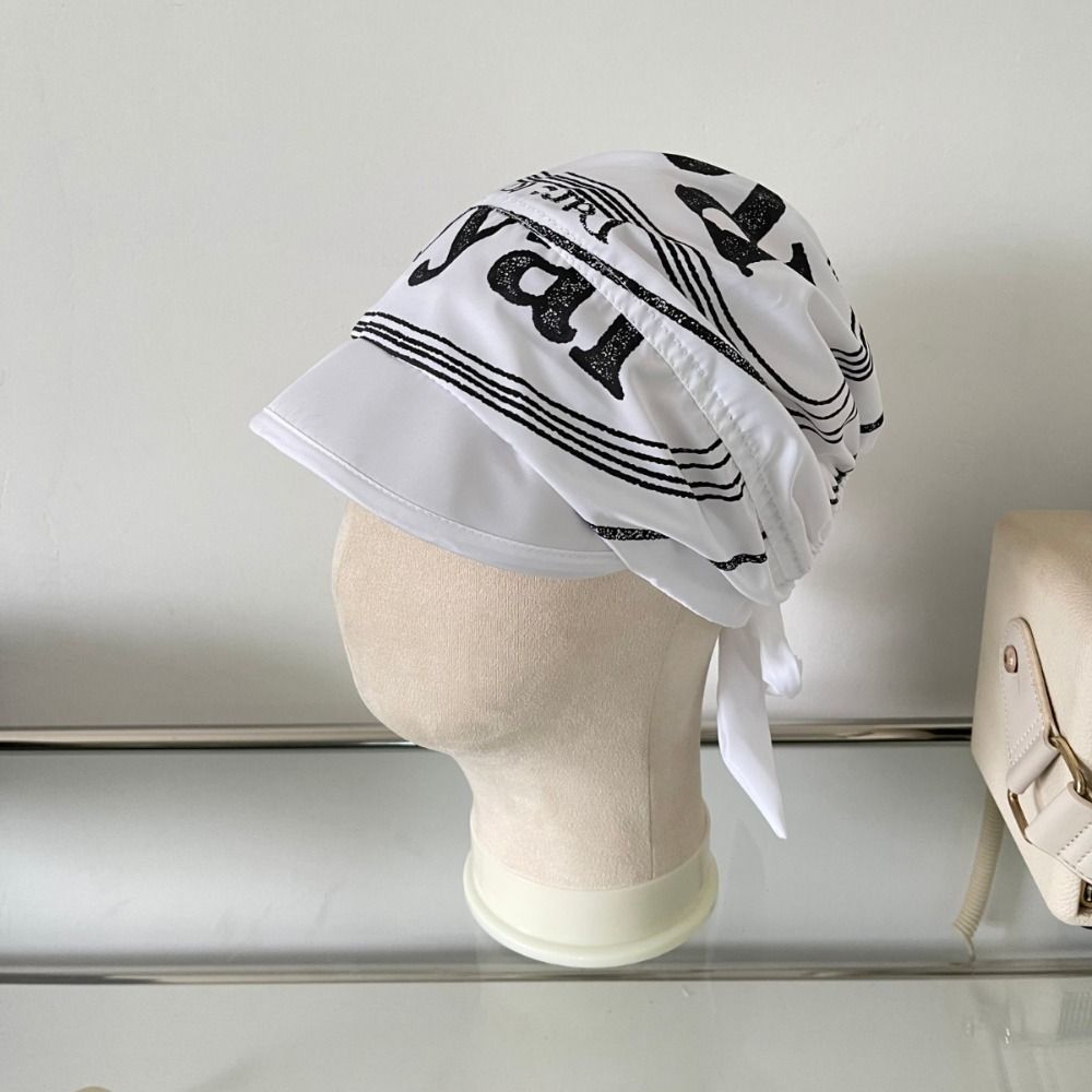 Hiphop Scarf Hat Cotton Strappy Scarf Hat Sweet Cool Letter Baseball Cap Summer