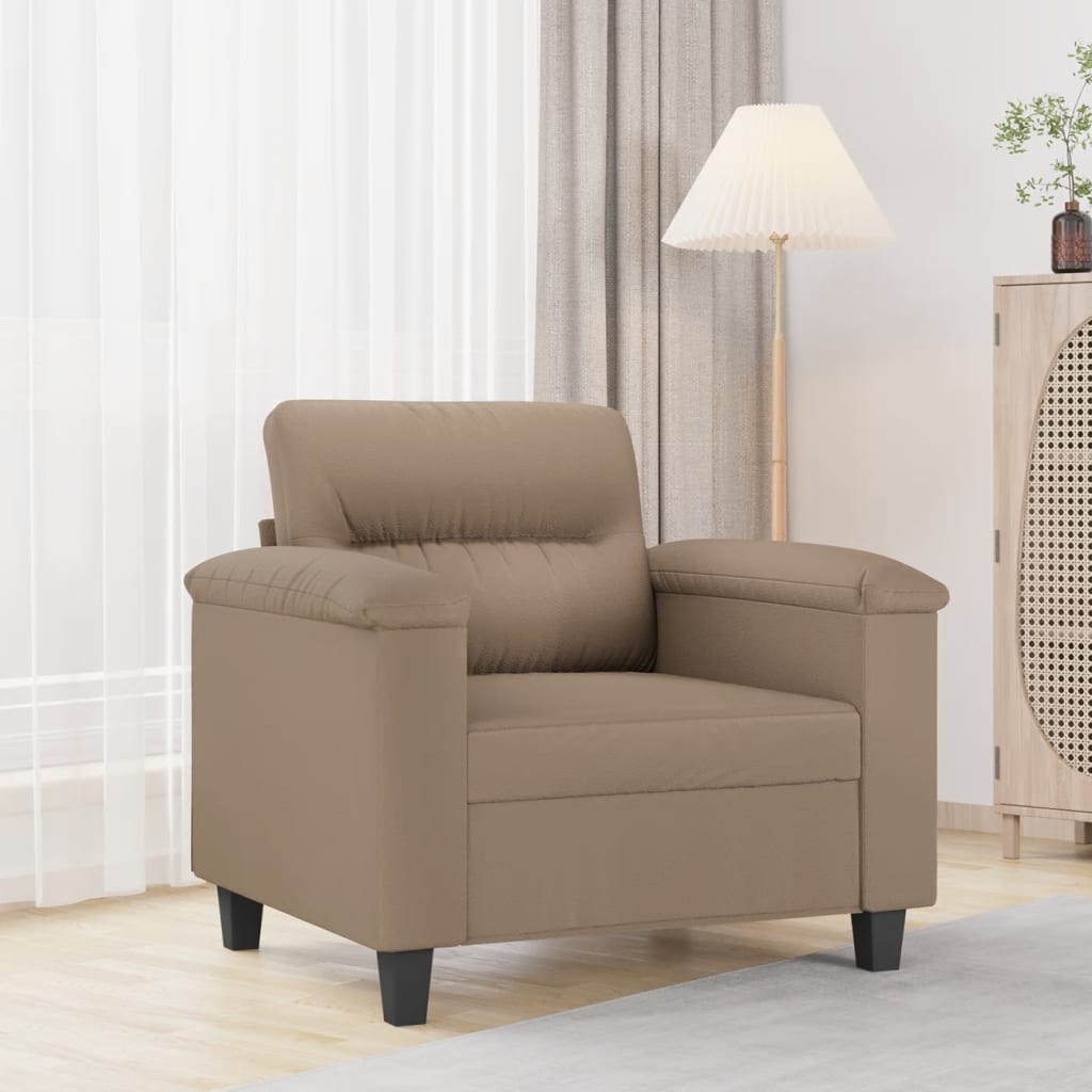 Armchair Cappuccino Brown 60 cm Artificial Leather