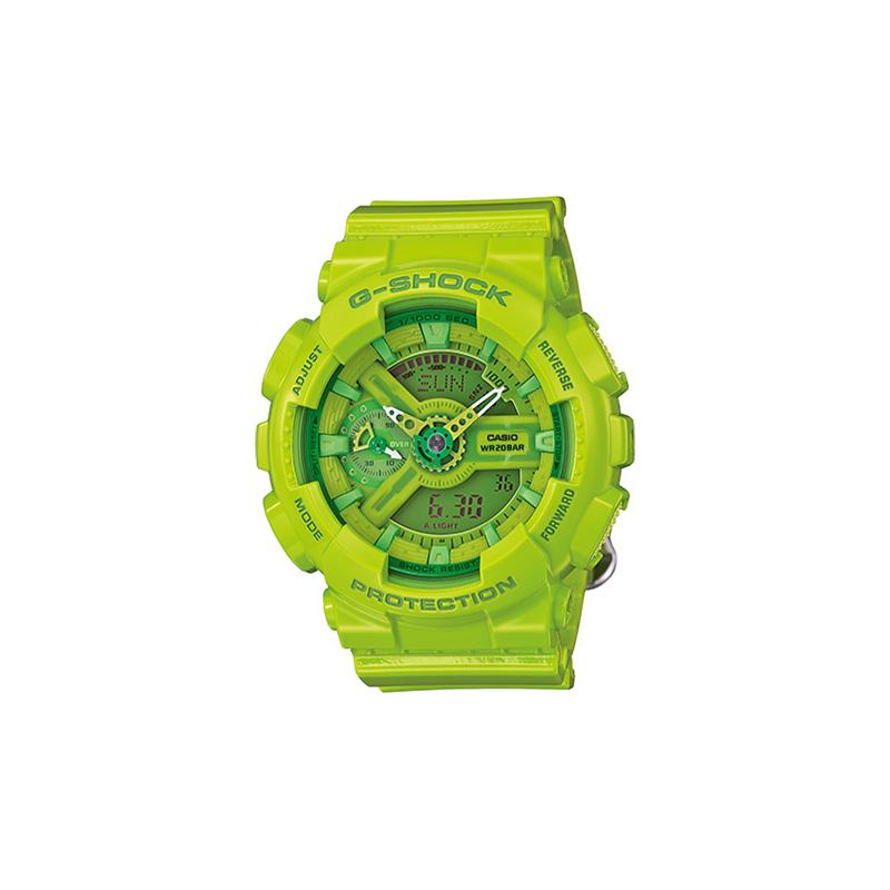 Casio Серия G-SHOCK GA-110 с двойным дисплеем (ЖК/стрелочным) Модный Классический Спортивный Водонепроницаемый Ударопрочный Антимагнитный Кварцевый Механизм GMA-S110CC-3