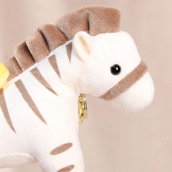 Плюшевый кулон-кукла, тип с вытягиванием, дизайн зебры, слона, пчелы, акулы, декоративный подвес в виде животного, украшение для кошелька