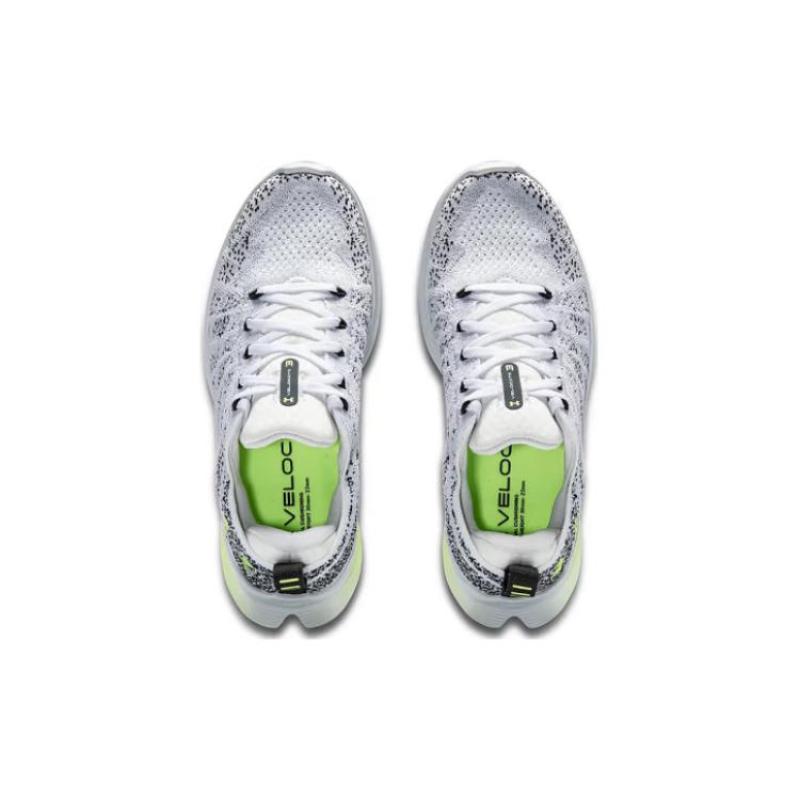 Under Armour Амортизирующие Износостойкие Дышащие Амортизирующие Низкие Тренировочные Кроссовки для Бега Женские Белые Черные Кроссовки 3026124-104